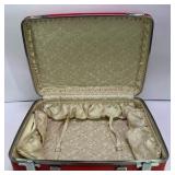New Old Stock American Tourister Tiara Red Hard Shell Luggage Set With Original Boxes
