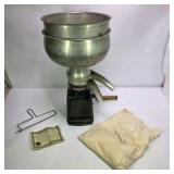 Vintage DeLaval Hand Crank Cream Separator Dairy Machine With Accessories