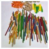 Lot of 2 Vintage Tinkertoy Building Sets with Tubes