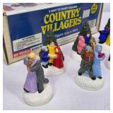 Vintage Country Villagers Figurine Set With Box