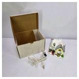 Vintage Lighted Miniature Christmas Village House With Box