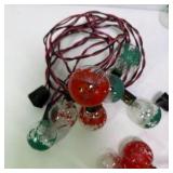 Lot of Vintage Christmas String Lights and Replacement Bulbs