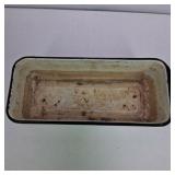 Lot of 3 Vintage Wire Milk Crates and Enamel Metal Pan