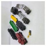 Vintage Marx Electric Train Set Lot with Track, Cars, Locomotive, and Transformer