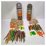 Lot of 2 Vintage Tinkertoy Building Sets with Tubes