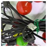 Lot of Vintage Christmas String Lights and Replacement Bulbs