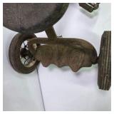 Vintage Child’s Tricycle With Spoked Wheels and Spring Seat