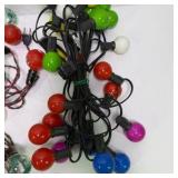 Lot of Vintage Christmas String Lights and Replacement Bulbs