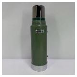 Lot of Vintage Camping Gear Thermos Lantern and Wooden Storage Box
