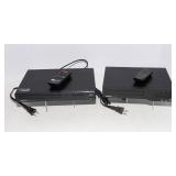 Set of 2 Sanyo DVD Players with Remotes