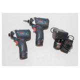 Bosch PS41 12V Impact Driver Kit – 2 Drivers, 3 Batteries & Charger