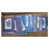 HFT Blue Tarps – Set of 10 New Tarps (5 ft. 6 in. x 7 ft. 6 in.)