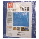 HFT Blue Tarps – Set of 10 New Tarps (5 ft. 6 in. x 7 ft. 6 in.)