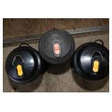 Set of 3 Black Flag Outdoor Bug Zappers