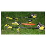 Ryobi Battery Operated Yard Tool Set with Battery & Charger