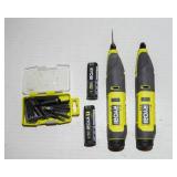 Ryobi Cordless Power Carver Set – 2 Tools, 4 Batteries & Accessories