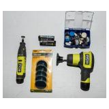 Ryobi Cordless Rotary Tool & USB Lithium Power Scrubber Set