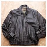 Title: Columbia Dark Brown Leather Jacket – XL