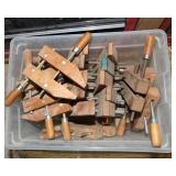 Large Lot of Vintage Adjustable Wood Clamps