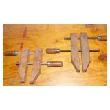 Large Lot of Vintage Adjustable Wood Clamps