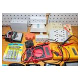 Assorted Electrical Items – Batteries, Plugs & Multimeters