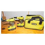 Ryobi Cordless Power Inflators – Set of 2 with Batteries & Bag