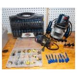 Ryobi R160 Router with Assorted Router Bits
