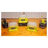 Ryobi P796 Cordless Lights – Set of 3 with 18V Batteries