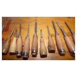 Assorted Chisels & Wood Carving Tools