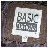 Basic Editions Suede Leather Jacket – Size XL
