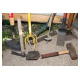 Assorted Yard Tools Collection