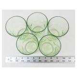 Uranium Glass Tumbler Set (Lot of 5)