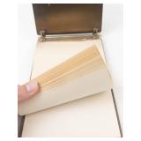 Vintage Brass Writing Pad Holder Signed C.C. Adams