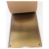 Vintage Brass Writing Pad Holder Signed C.C. Adams