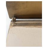 Vintage Brass Writing Pad Holder Signed C.C. Adams