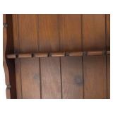 Vintage Wooden Spoon Rack Display Holder 18-Slot Wall-Mounted