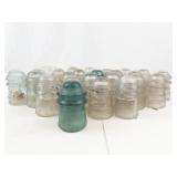 Vintage Glass Telegraph & Telephone Insulators (Lot of 25)