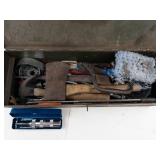 Vintage Tool Chest With Assorted Tools & Saw Blades