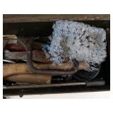 Vintage Tool Chest With Assorted Tools & Saw Blades