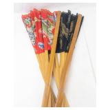 Large Asian Folding Fans (Lot of 2)