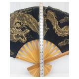 Large Asian Folding Fans (Lot of 2)