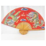 Large Asian Folding Fans (Lot of 2)
