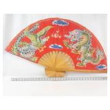 Large Asian Folding Fans (Lot of 2)