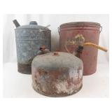 Vintage Oil, Gas & Shortening Cans (Lot of 3)