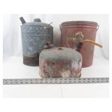 Vintage Oil, Gas & Shortening Cans (Lot of 3)