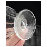 Clear Glass Serving Bowls & Sherbet Cups Set