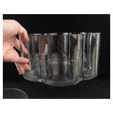 Clear Glass Serving Bowls & Sherbet Cups Set
