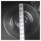 Clear Glass Serving Bowls & Sherbet Cups Set
