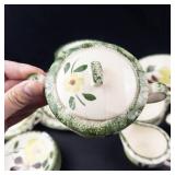 Vintage Blue Ridge Pottery Green Briar Dinnerware Set