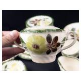 Vintage Blue Ridge Pottery Green Briar Dinnerware Set